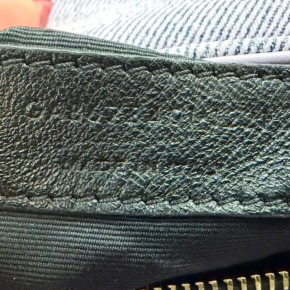 Saint Laurent Denim Y Quilted Monogram Toy Loulou Crossbody Bag Bleached Lilac - Picture 5 of 12